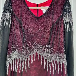 VINTAGE TWO LAYER BEADED DRESS